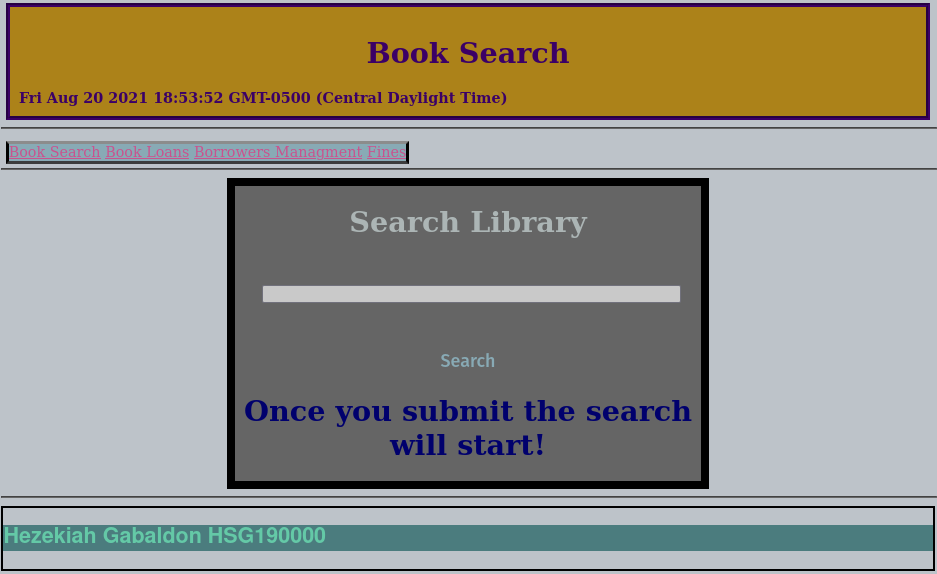 Library Database